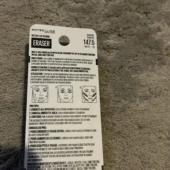 NWT Maybelline Instant Age Erase Concealer 147.5 - Picture 5 of 6